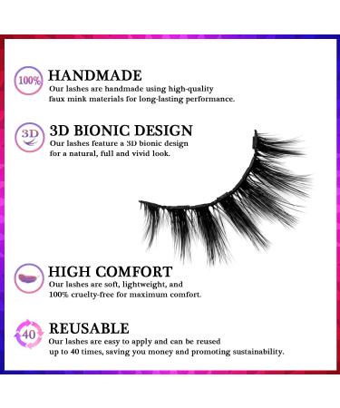 10 Pairs Natural Look Magnetic Eyelashes with Eyeliner Kit - AkesuLash Magnetic Lashes - Reusable Cat-eye B Style - 4 Tube Magnetic Eyeliner Included - Buy Online on GoSupps.com