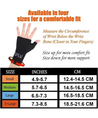 TOFLY Wrist & Thumb Support Sleeve - Compression Arthritis Gloves for Unisex - Medium (1 Pair) - Buy Online on GoSupps.com