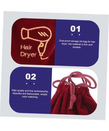 DOITOOL 4 Pcs Storage Bag Black Bags Canvas Travel Bag Hair Dryer Supplies Room Supplies Dedicated 36.5X26.5X1CMx2pcs Assorted Colorx2pcs - Buy Online on GoSupps.com