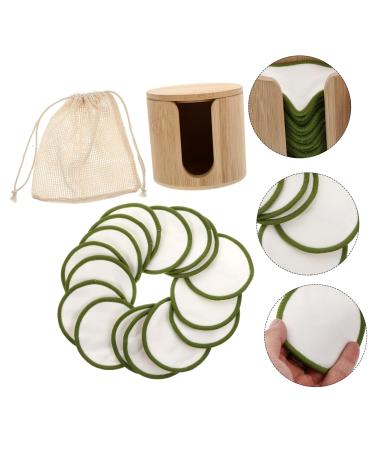 Hemoton Makeup Remover Pad Storage Stand - Reusable Cleansing Pads & Cotton Round Holder for Eye Makeup | Eco-Friendly Absorbent Makeup Puffs - Buy Online on GoSupps.com