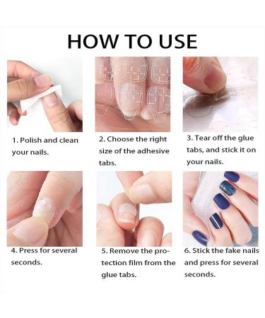 360pcs Thin Breathable Double Sided Adhesive Tabs for Press On Nails - White - Buy Online on GoSupps.com