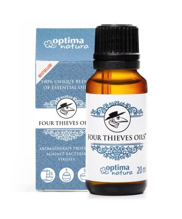 Four thieves oil four thieves oils Optima Natura natural aromatherapy for cold sore throat runny nose essential fragrance oil oil mixture 20ml