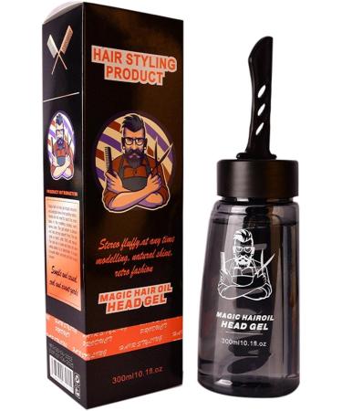 2 Men Cool Styling Gel | 2-in-1 Hair Wax Gel with Comb - 300ml Strong Hold Hair Styling Gel Cream with Dip Comb for 2 Pcs One Comb Cool 300ml - Buy Online on GoSupps.com