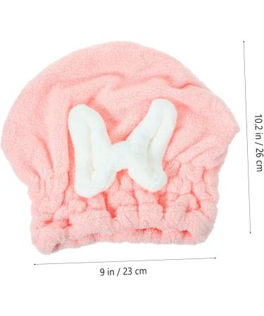 Fast Drying Healeved Shower Cap & Hair Towel - Comfortable Pink Bath Supplies for Dry Hair - Buy Online on GoSupps.com