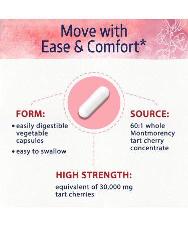 Bonawell Tart Cherry Extract 30000mg - 60 Capsules | Uric Acid Cleanse & Joint Comfort | Montmorency Tart Cherries | 2 Month Supply - Buy Online on GoSupps.com