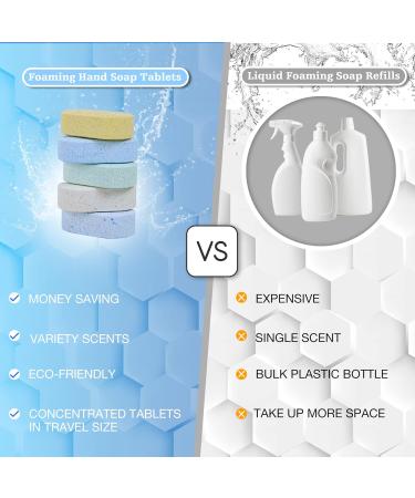 Flowcheer Foaming Hand Soap Tablet Refill Sample Pack - Eco-Friendly & Zero Waste - 5 Tablets - 40 fl oz Total - Variety Fragrance - Cleaning Supplies - Buy Online on GoSupps.com