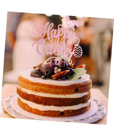 Easter Cupcake Toppers Set | Bunny Food Party Decorations | Cute Bunny Ear Cake Picks for Easter Celebrations - Buy Online on GoSupps.com