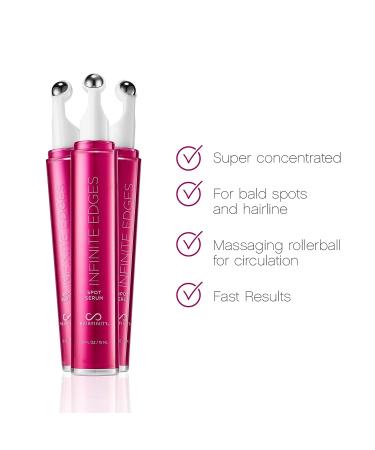 Hairfinity Infinite Edges Hair Serum - Hair Growth Treatment for Alopecia - Stimulates Hair Follicles, Prevents Hair Loss, and Promotes Regrowth - Sulfate & Silicone Free - Buy Online on GoSupps.com