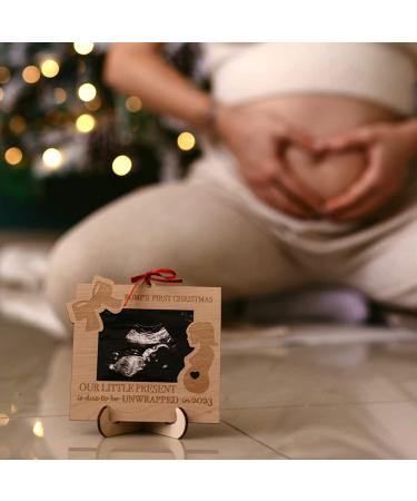 Heart's Sign Bump 1st Christmas Ornament 2022 | Ultrasound Frame for Mom To Be | New Mom Gifts - Buy Online on GoSupps.com