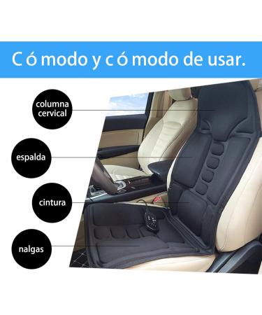Sepparatos de Masaje - Asiento Masajeador El ctrico con 7 Motores y M ltiples Modos para Espalda y Cuello | Ideal para Conducir - Buy Online on GoSupps.com