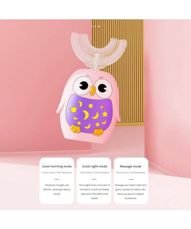 Children's Automatic Electric Toothbrush U-Shaped Children's Electric Toothbrush Waterproof USB Rechargeable Smart Timer and IPX7 Waterproof Toothbrushes for 3 Modes Little Surprise Pink One Size - Buy Online on GoSupps.com