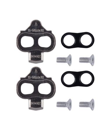 LOOK Cycle - X-Track Cleats - Unidirectional Disengagement - Ultra Compact - Lightweight - Angular Freedom 6  - Cleats for MTB, Gravel or Urban Riding
