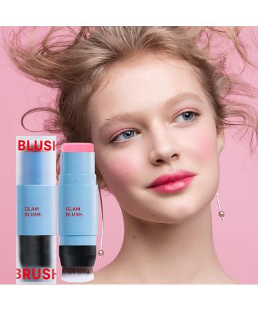 Stick Blush Cheeks And Lips | Multi-Function Blush Cream For Eyeshadow - Double Tip Long Hold Instant Color - Daily Use Multifunction Beauty Versatile - Buy Online on GoSupps.com
