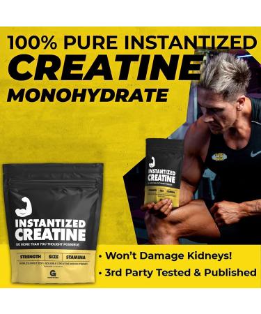 Instantized Creatine Monohydrate | 100% Soluble | Strength, Performance, Muscle Building | 30 Servings - Buy Online on GoSupps.com