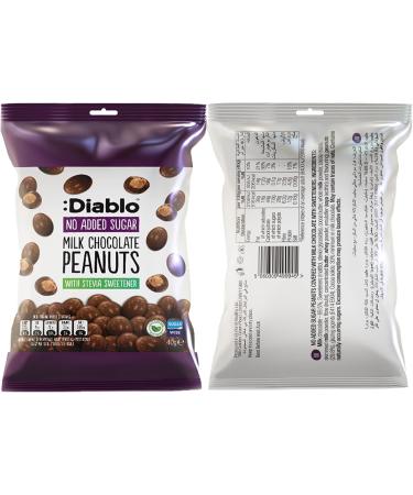 Diablo Milk Chocolate Peanuts |No Added Sugar| Sweetened with Stevia | Diabetic Chocolate Hamper Basket Available - Perfect for Gifting (Pack of 4 Chocolate) Chocolate Pack of 4 - Buy Online on GoSupps.com