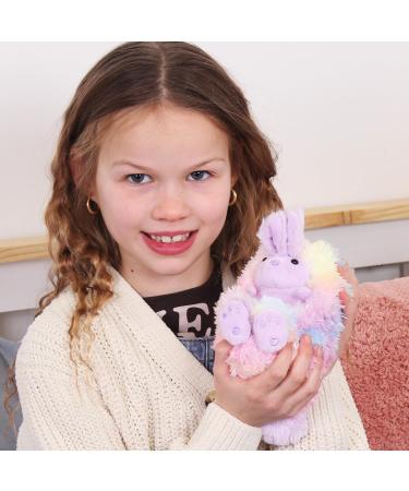 Curlimals Bo Cute Rainbow Bunny Interactive Rabbit Teddy Bear Toy for Kids - Touch Responsive, Talking, Noisy, Cuddly Sensory Toy that Curls into a Ball - Buy Online on GoSupps.com