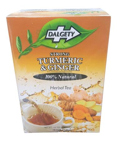 Dalgety Teas 2 x Dalgety Strong Turmeric & Ginger Herbal Tea