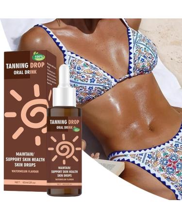 Body Tanning Drops Face Tanning DropsGradual Glow Bronzing 60ml Moisturizing Oil for Daily Use Travel Vacation Pool Summer Body Face - Buy Online on GoSupps.com