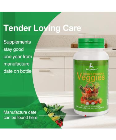 Fruit and Veggies Supplement Ingredients Natural 2 Bottles 180 Total Vegetarian Capsules | Balance of Natural 16+18 Whole Fruits & Veggies Blend | Fresh Superfood Formula with Vitamins and Minerals Veggie Fruit - Buy Online on GoSupps.com
