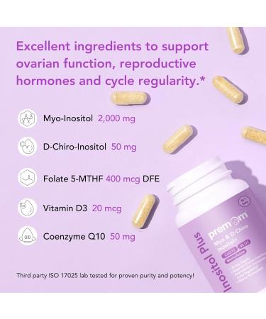 Premom Male Sperm Fortify Capsules - Male Fertility Supplements for Men Inositol Plus Bundle Fertility Support for Women 120 Count - Buy Online on GoSupps.com