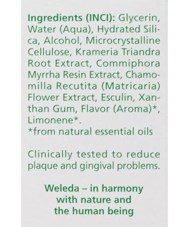 Weleda Dentifrico Plans Gel 75 ml - Natural Toothpaste for Healthy Teeth & Gums | International Shipping Available - Buy Online on GoSupps.com