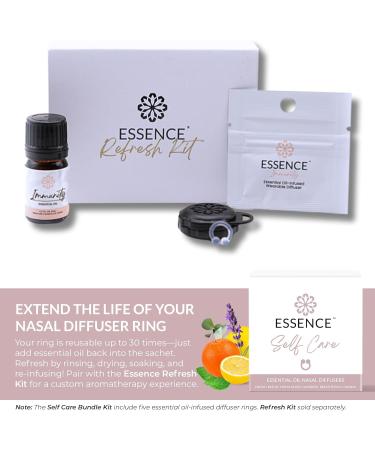 Essence Nasal Diffuser Self Care Bundle Essential Oil Silicone Nose Rings for Stress Energy & Mental Clarity Wearable Aromatherapy Pack for Wellness & Mood Balance - Buy Online on GoSupps.com