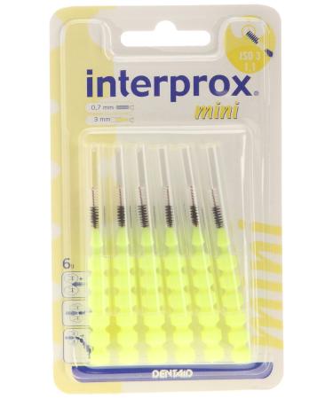 Interprox mini 4867799 Interdental brushes Blister of 6 Yellow
