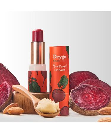 Dyega Beetroot Lip Balm | Tinted Lip Care | For Dry & Chapped Lips | For Pigmented Lips | For Women & Men (Pack of 1 Stick Lip Balm) - Buy Online on GoSupps.com