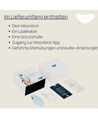 Moonbird Breathing & Meditation Device - Sleep Aid for Adults | Stress Reduction & Fear Relief | Soft White for Improved Sleep - Buy Online on GoSupps.com