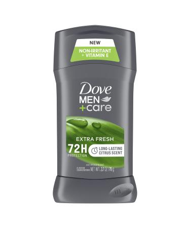 Dove Men+Care Antiperspirant Deodorant With 48-hour sweat and odor protection Extra Fresh Antiperspirant for men formulated with vitamin E and Triple Action Moisturizer 2.7 oz Fresh 2.7 Ounce (Pack of 1)