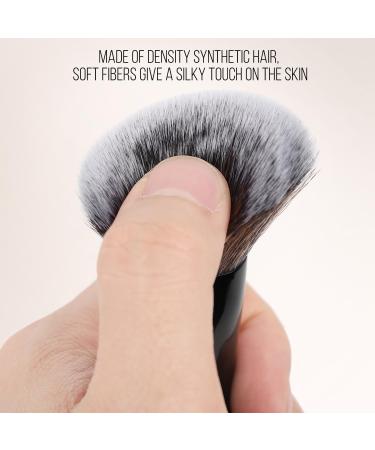 Buy KINGMAS Double-ended Foundation Makeup Brush - Angled/Round Top for Blending Liquid & Powder - Best Contour Brush for Concealer & Blush (Black) - International Shipping Available - Buy Online on GoSupps.com