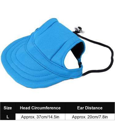 Buy Psop Dog Baseball Cap - Stylish Sun Hat for Puppies | Blue L - Perfect for Dog Sports & Outdoor Fun - Buy Online on GoSupps.com