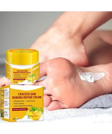 Banana Repair Foot Cream Banana Foot Repair Skin Healing Moisturizer 30 Vitamin E Foot Cream for Cracked Heels and Dry Feet - Buy Online on GoSupps.com