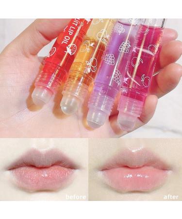  Muteitt Set of 6 moisturizing lip oils fruit-flavored stirring oil transparent moisturizing lip balm long-lasting nourishing repair for dry lips - Buy Online on GoSupps.com