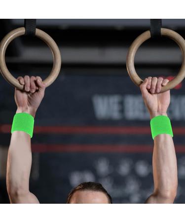 VANZACK Fitness Arm Band - 2pcs Elastic Workout Loop Bands for Legs & Arms | Ideal for Yoga & Gym Training - Green - Buy Online on GoSupps.com