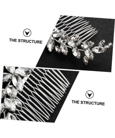 DOITOOL Bride Hair Comb 1pc Bridal Comb Bridal Rhinestone Headwear Hairpins Hair for Hair Claw Clips for Women Faux Buns Headwear for Women Tiara Hair Comb Accessories Alloy Bride Wedding - Buy Online on GoSupps.com