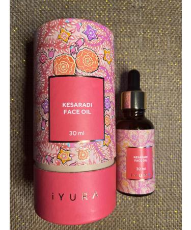 iYURA Kesaradi Face Oil - 5000-year-old Recipe with Exotic Saffron Turmeric & Rose For Visibly Brighter Skin - Natural Ayurvedic Face Moisturiser for Dry Sensitive Skin 30ml