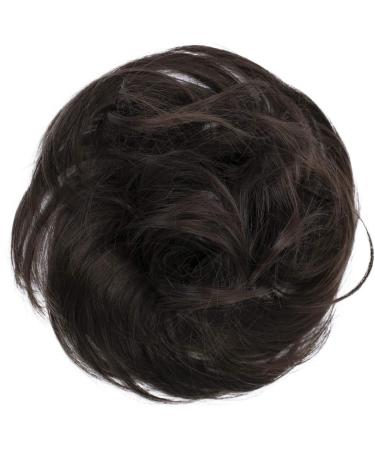 CAISHA by PRETTYSHOP Brown Synthetic Hairpiece Scrunchie Updo | Slightly Wavy | G5B #8B - Buy Online on GoSupps.com