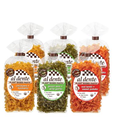 Al Dente Pasta Plant Based Variety Pack, 8 Fl Oz (Pack of 6)