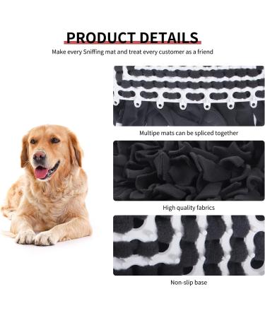 Ieuumler Sniffing Carpet Dog Smell Training Mat 45x45cm - Dark Gray | Effective Pet Training for Dogs & Cats - Buy Online on GoSupps.com
