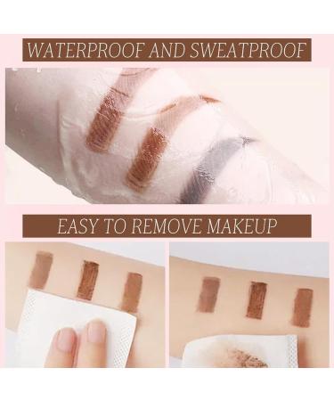 Easy Peel-Off Eyebrow Gel- Waterproof & Sweatproof Tattoo Eyebrow Gel Easy Peel Off for Women Long-Lasting Eye Brow Tinted Cream for All Skin Types (Brown) - Buy Online on GoSupps.com