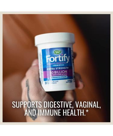 Nature's Way Fortify Women's Probiotic 50 Billion - 10 Strains for Digestive & Immune Health - 30 Capsules - Buy Online on GoSupps.com