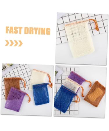 Ipetboom 4pi ces Sac Exfoliant Maille Pour Poche De Mousse Avec Cordon De Serrage Sac Pratique Pour Voyage Et Lavage Corps - Buy Online on GoSupps.com