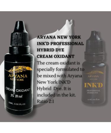 ARYANA NEW YORK INK D Hybrid Color Kit - Long Lasting Dark Brown Liquid Hair Color for Professional Spot Coloring & Grey Coverage - International Shipping Available - Buy Online on GoSupps.com
