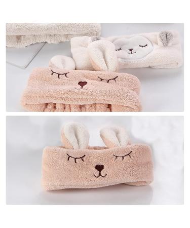 Buy Spa Headband for Women - Pink Elastic Hair Band for Makeup & Facial Care | 2 Pack - Buy Online on GoSupps.com