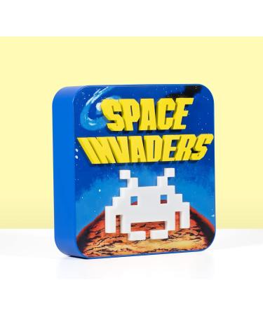 Numskull Space Invaders 3D Lamp Wall Light - Official Merchandise for Bedroom, Study, or Office - Ambient Gaming Accessory - Buy Online on GoSupps.com