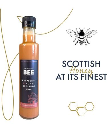 Scottish Bee Company Raspberry & Honey Dressing: Locally Sourced Blossom Honey & Wild Raspberries - Buy Online on GoSupps.com