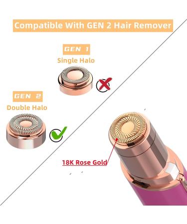 Replacement Heads Gen 2 for Finishing Touch Flawless Double Halo Face Razor - Women Facial Hair Remover - Buy Online on GoSupps.com