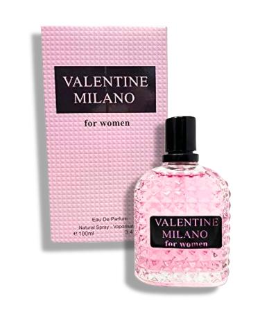 Valentine Milano Eau de Parfum Amber Floral fragrance for women3.4 Fl.oz