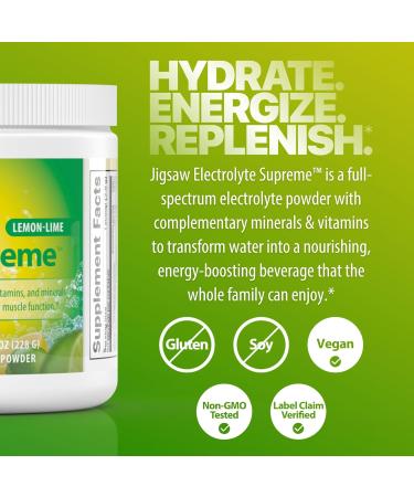 Jigsaw Health Bundle | MagSRT 240 Tablets and Electrolye Supreme (Lemon-Lime) 60 Servings (Jar) - Buy Online on GoSupps.com